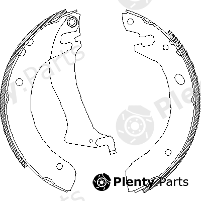  REMSA part 4047.00 (404700) Brake Shoe Set