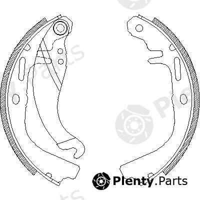  REMSA part 4065.00 (406500) Brake Shoe Set