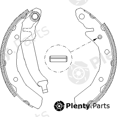  REMSA part 4086.01 (408601) Brake Shoe Set