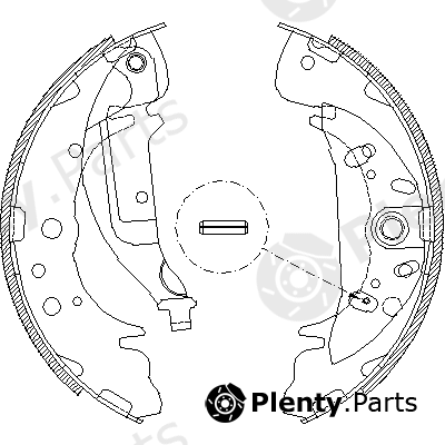  REMSA part 4089.03 (408903) Brake Shoe Set