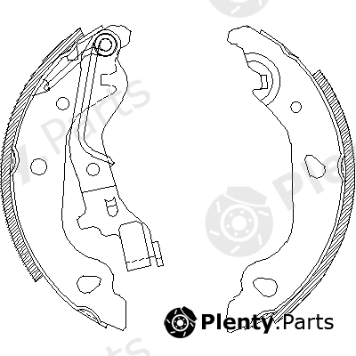  REMSA part 4098.00 (409800) Brake Shoe Set