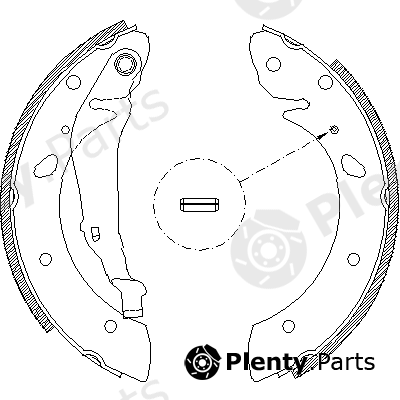  REMSA part 4113.00 (411300) Brake Shoe Set