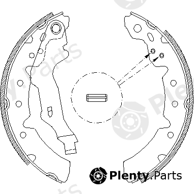  REMSA part 4131.00 (413100) Brake Shoe Set