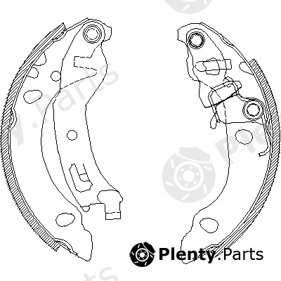  REMSA part 4138.01 (413801) Brake Shoe Set