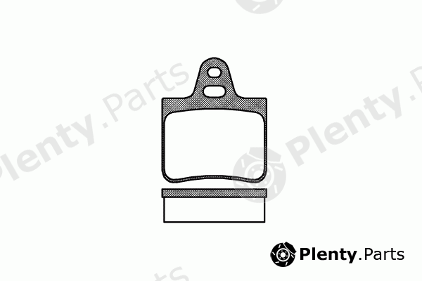  REMSA part 0102.00 (010200) Brake Pad Set, disc brake