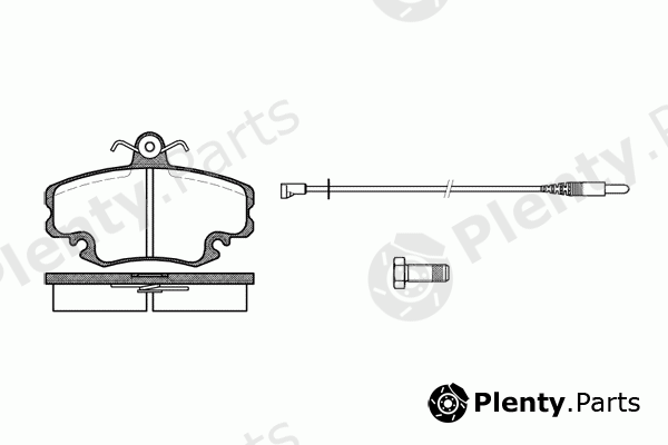  REMSA part 0141.32 (014132) Brake Pad Set, disc brake