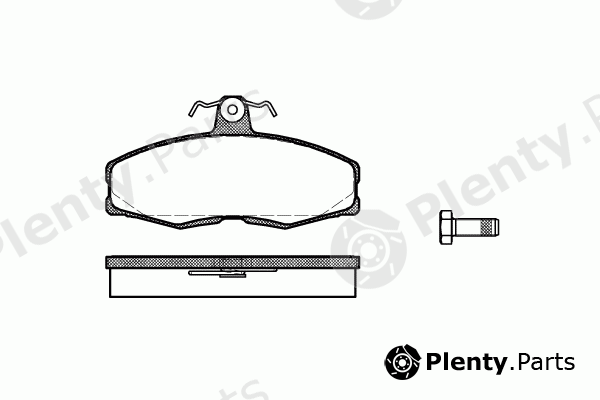  REMSA part 0154.00 (015400) Brake Pad Set, disc brake