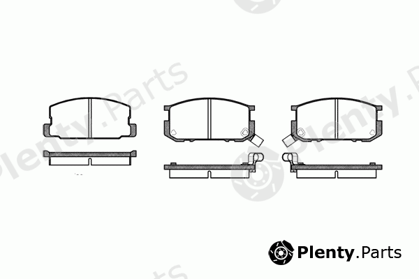  REMSA part 0180.02 (018002) Brake Pad Set, disc brake