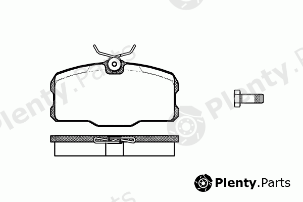  REMSA part 0207.00 (020700) Brake Pad Set, disc brake