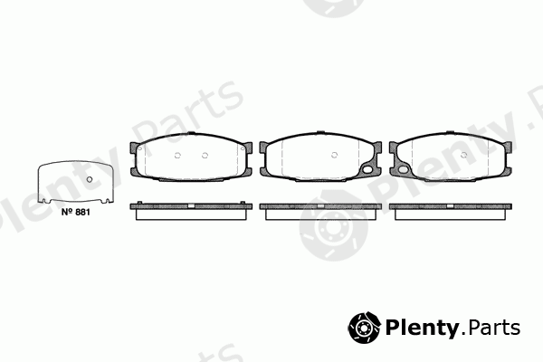  REMSA part 0283.10 (028310) Brake Pad Set, disc brake