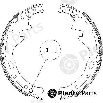  REMSA part 4357.00 (435700) Brake Shoe Set