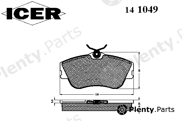  ICER part 141049 Brake Pad Set, disc brake