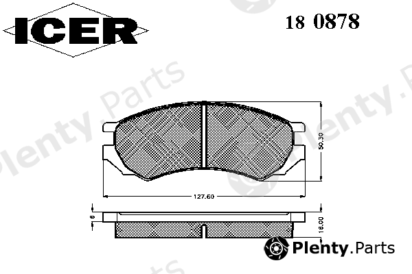  ICER part 180878 Brake Pad Set, disc brake