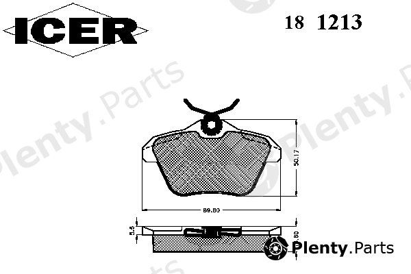  ICER part 181213 Brake Pad Set, disc brake