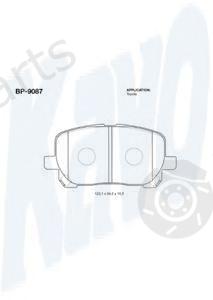  KAVO PARTS part BP-9087 (BP9087) Brake Pad Set, disc brake
