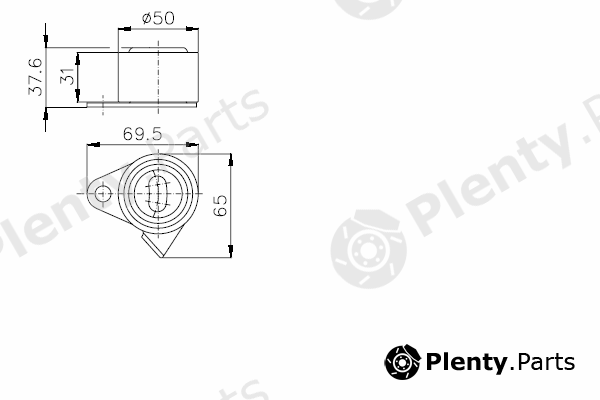  TIMKEN part TKR9880 Tensioner Pulley, timing belt