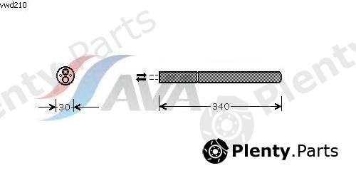  AVA QUALITY COOLING part VWD210 Dryer, air conditioning