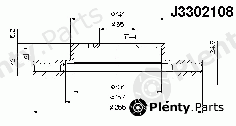  NIPPARTS part J3302108 Brake Disc