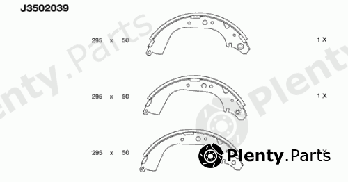  NIPPARTS part J3502039 Brake Shoe Set