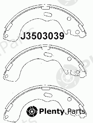  NIPPARTS part J3503039 Brake Shoe Set