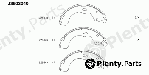  NIPPARTS part J3503040 Brake Shoe Set