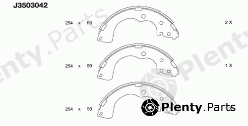  NIPPARTS part J3503042 Brake Shoe Set