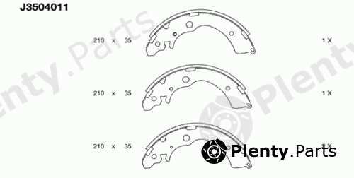  NIPPARTS part J3504011 Brake Shoe Set