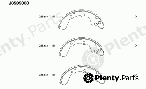  NIPPARTS part J3505030 Brake Shoe Set