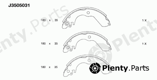  NIPPARTS part J3505031 Brake Shoe Set