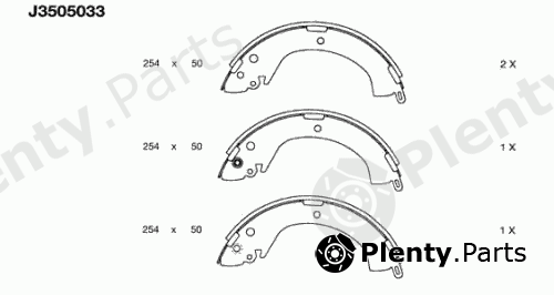  NIPPARTS part J3505033 Brake Shoe Set