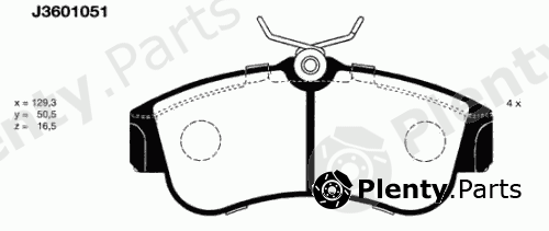  NIPPARTS part J3601051 Brake Pad Set, disc brake