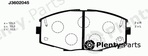  NIPPARTS part J3602045 Brake Pad Set, disc brake