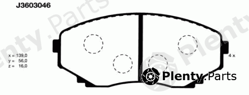  NIPPARTS part J3603046 Brake Pad Set, disc brake