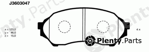  NIPPARTS part J3603047 Brake Pad Set, disc brake