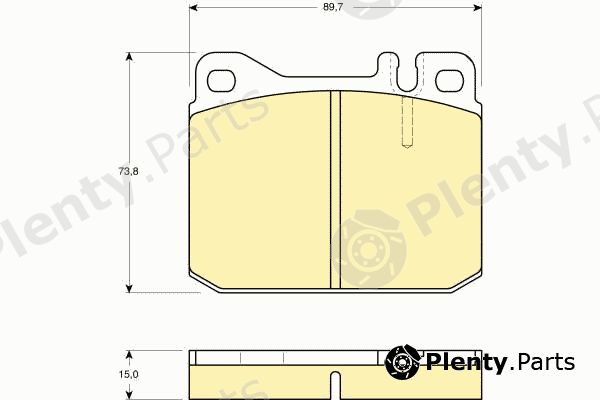  GIRLING part 6102422 Brake Pad Set, disc brake