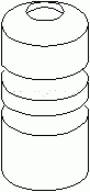  TOPRAN part 104413 Rubber Buffer, suspension