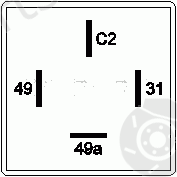  TOPRAN part 103629 Hazard Lights Relay