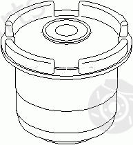  TOPRAN part 205825 Mounting, axle beam