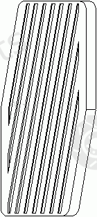  TOPRAN part 205638 Pedal Pad, accelerator pedal