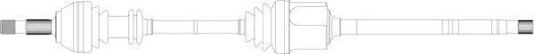  GENERAL RICAMBI part CI3059 Drive Shaft