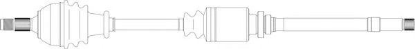  GENERAL RICAMBI part CI3156 Drive Shaft