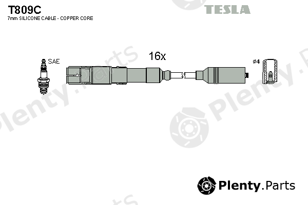  TESLA part T809C Ignition Cable Kit