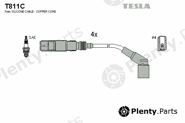 TESLA part T811C Ignition Cable Kit