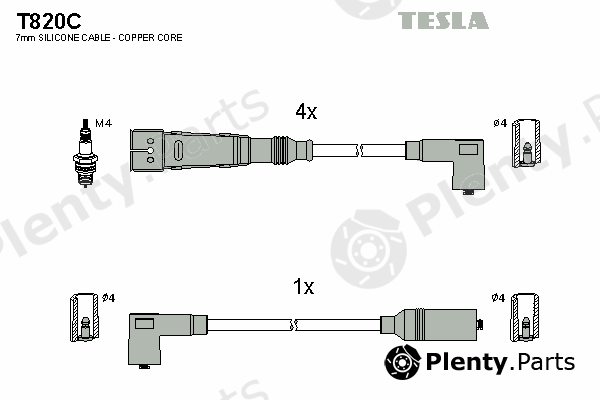  TESLA part T820C Ignition Cable Kit