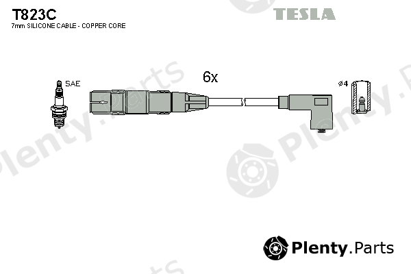 TESLA part T823C Ignition Cable Kit