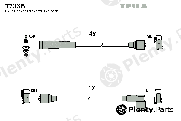  TESLA part T283B Ignition Cable Kit