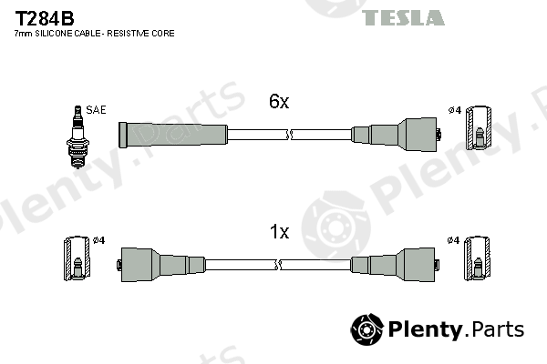  TESLA part T284B Ignition Cable Kit