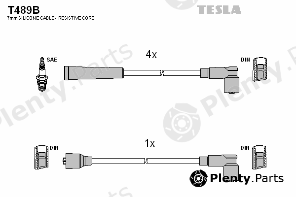  TESLA part T489B Ignition Cable Kit