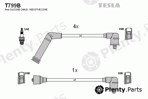  TESLA part T799B Ignition Cable Kit