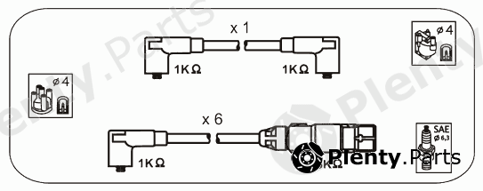  JANMOR part ABM38 Ignition Cable Kit